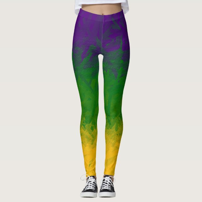 Mardi Gras Gradient Leggings (Framsida)