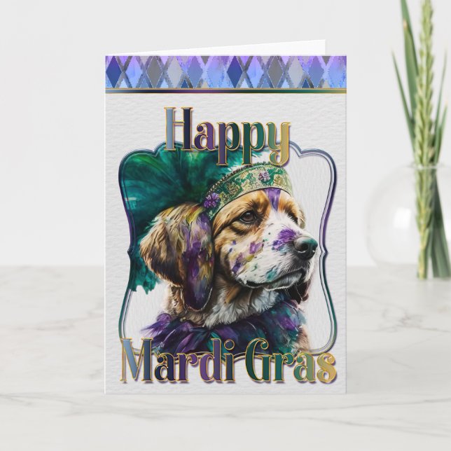 Mardi Gras Greeting Card, Mardi Gras Spain Kort (Framsida)