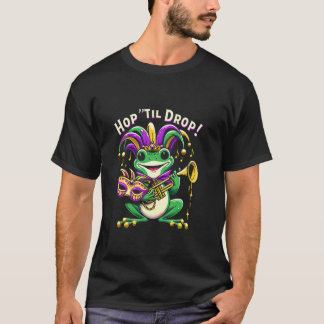 Mardi Gras-groda som spelar trumpet T Shirt