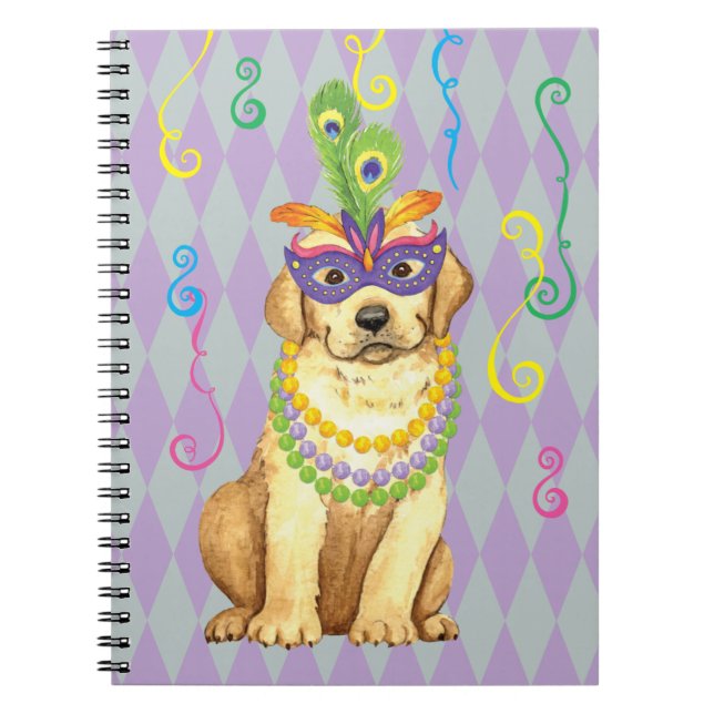 Mardi Gras Gul lab Anteckningsbok (Framsidan)