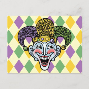 Mardi Gras gyckelmakare Inbjudningar