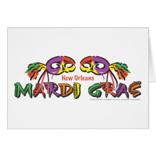 Mardi Gras Hälsningskort