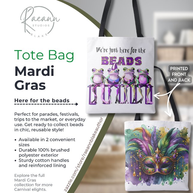 Mardi Gras-handväska Tygkasse (Skapare uppladdad)