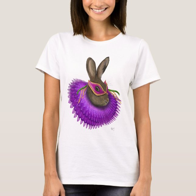 Mardi Gras Hare 4 T-shirt (Framsida)