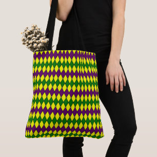 Mardi Gras Harlequin Diamantmönster Tygkasse
