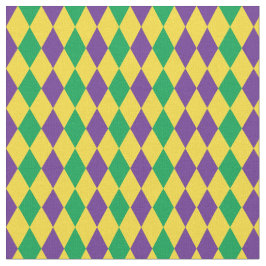 Mardi Gras Harlequin Diamonds Mönster Tyg