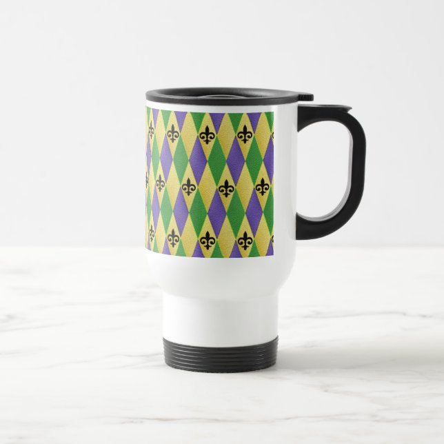 Mardi Gras Harlequin Fleur De Lis Resemugg (Höger)