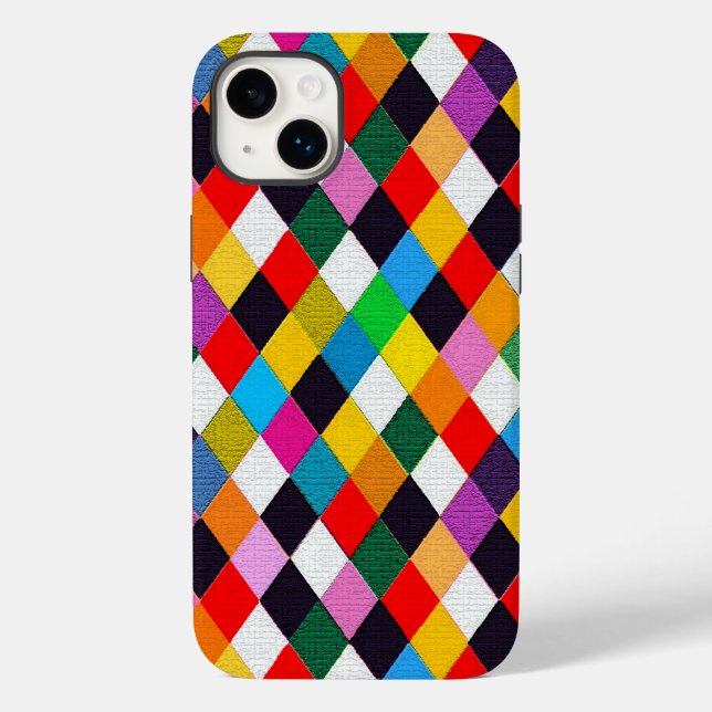 MARDI GRAS HARLEQUIN MÖNSTER Colorful Rhombi (Baksida)