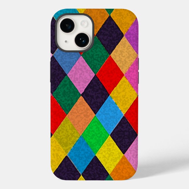 MARDI GRAS HARLEQUIN MÖNSTER Colorful Rhombi (Baksida)