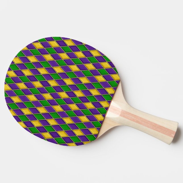 Mardi Gras Harlequin Mönster Paddles Pingisracket (Sidan)