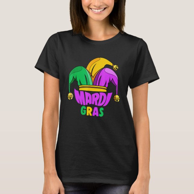 Mardi Gras Hat Mardi Gras Carnival Costume Idea T Shirt (Framsida)