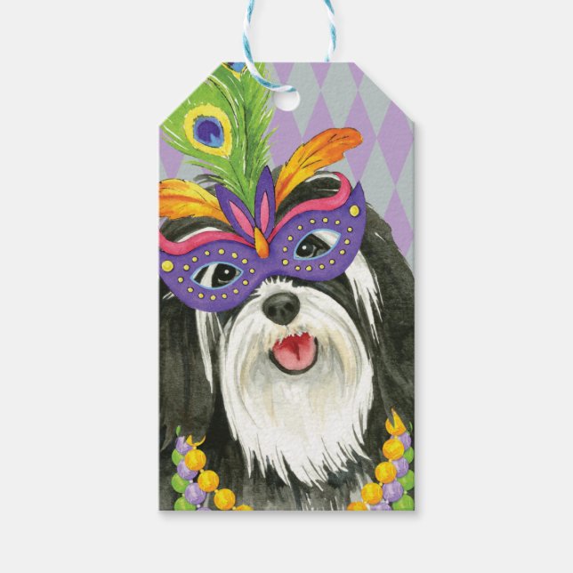 Mardi Gras Havanese Presentetikett (Framsidan)