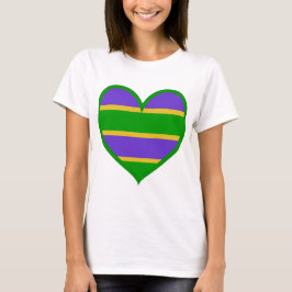 Mardi Gras Heart T Shirt