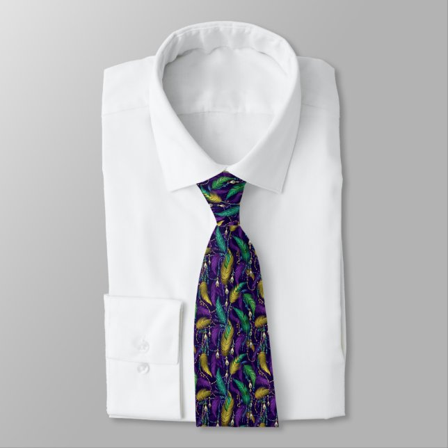 Mardi Gras herrkrage Slips (Bunden)