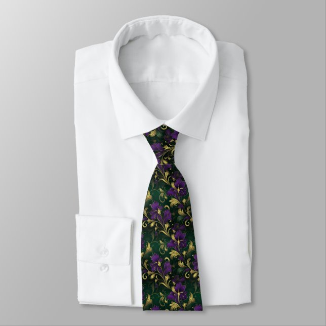 Mardi Gras herrkrage  Slips (Bunden)