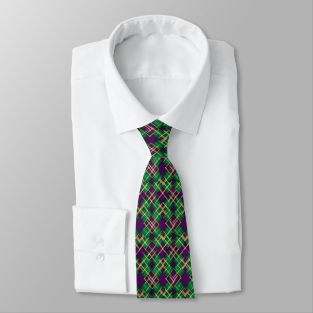 Mardi Gras herrkrage  Slips (Bunden)