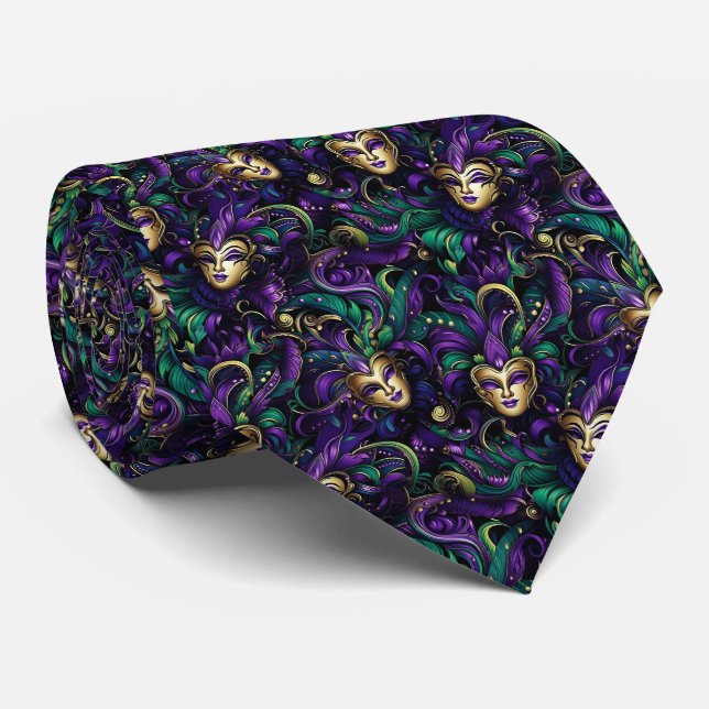 Mardi Gras herrkrage Slips (Rullad)