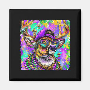 Mardi Gras Hjortbockjakt New Orleans Kamouflage Mä Magnet