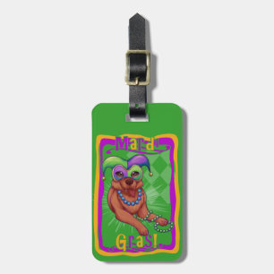 Mardi Gras Hund Bagagebricka