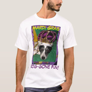 Mardi Gras Hund-borta rolig T-tröja Tröja
