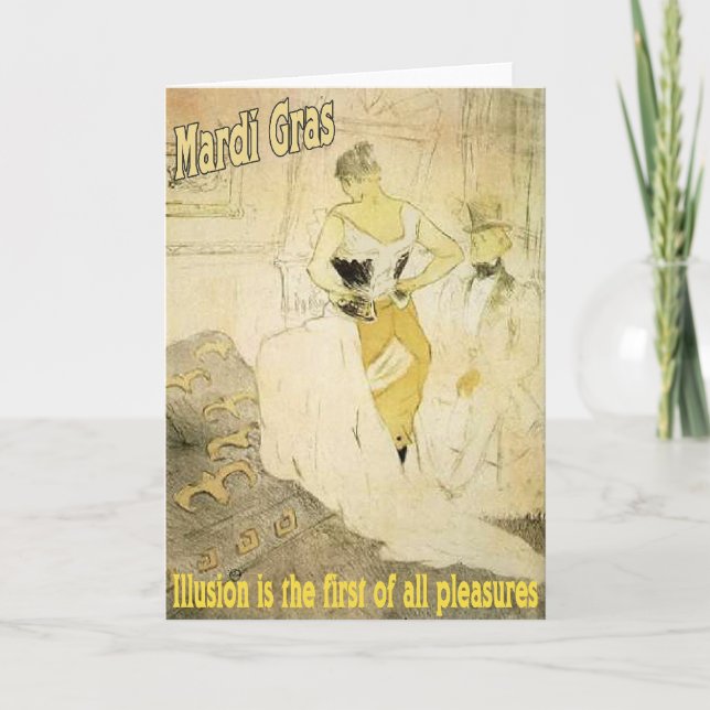 Mardi Gras illusion Kort (Framsida)