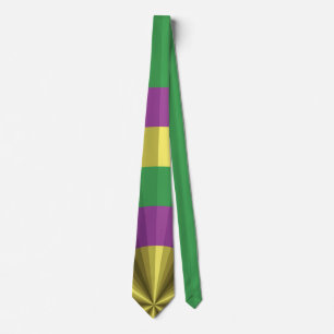 Mardi Gras Illusion Manar Neck Tie Slips