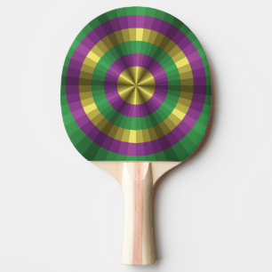 Mardi Gras Illusion Ping Pong Paddle Pingisracket