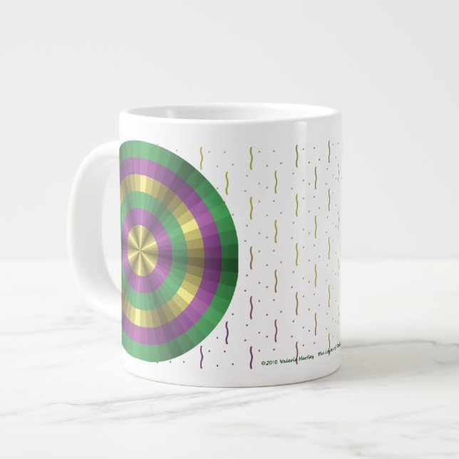 Mardi Gras Illusion Specialty Mugg Jumbo Mugg (Framsida vänster)