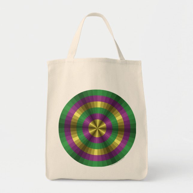 Mardi Gras Illusion Tote Bag Tygkasse (Framsidan)