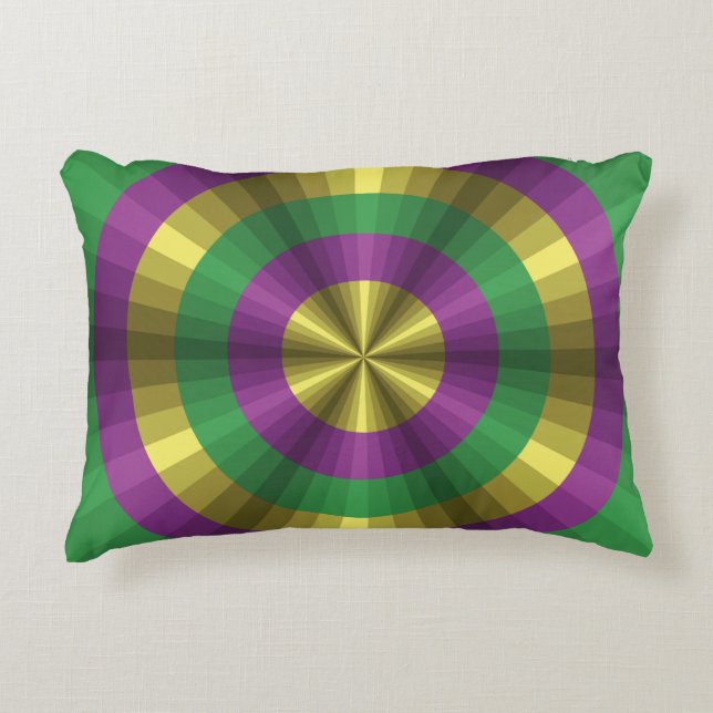 Mardi Gras Illusionsaccentdyna Prydnadskudde (Framsidan)