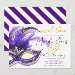 Mardi Gras-inbjudan Inbjudningar