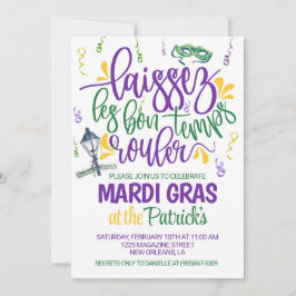 Mardi Gras-inbjudan Inbjudningar