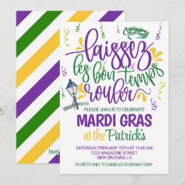 Mardi Gras-inbjudan Inbjudningar