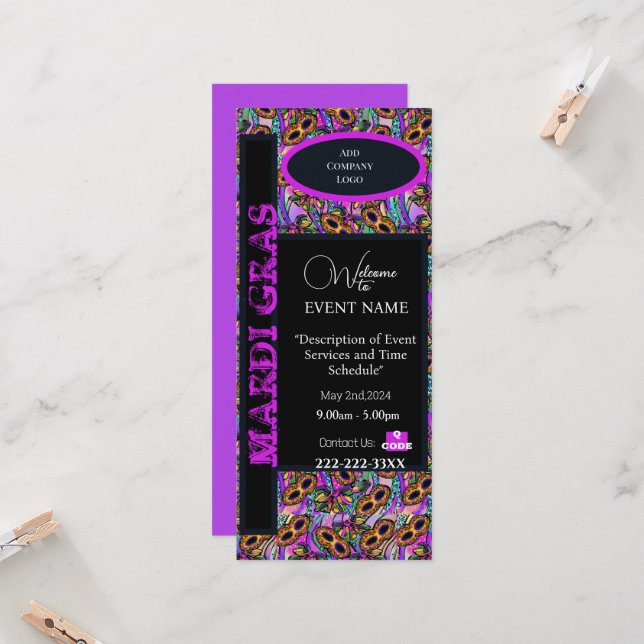 MARDI GRAS INBJUDNINGAR (Fram/Back In Situ)