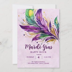Mardi Gras Inbjudningar