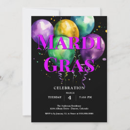 Mardi Gras Inbjudningar