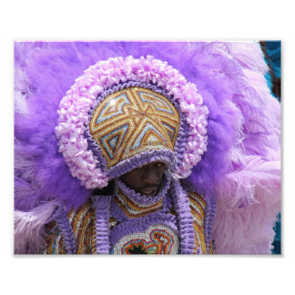 Mardi Gras Indian in New Orleans Fototryck