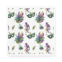 Mardi Gras Inspired Papper Napkins