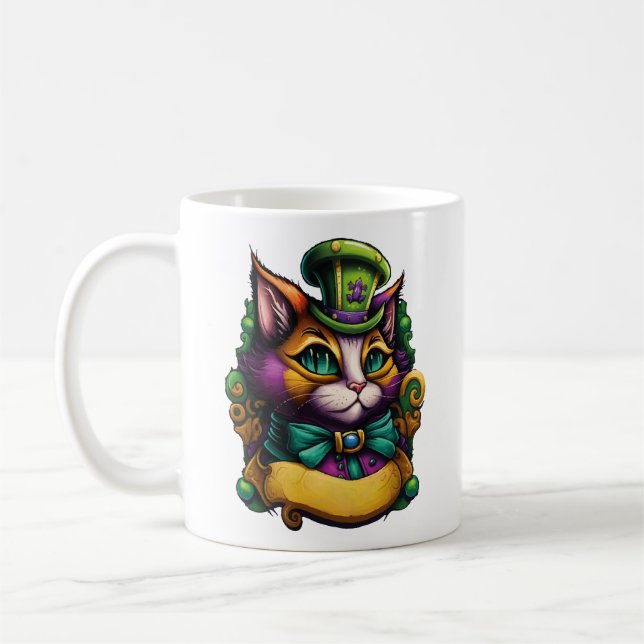 Mardi gras kaffe mugg (Vänster)