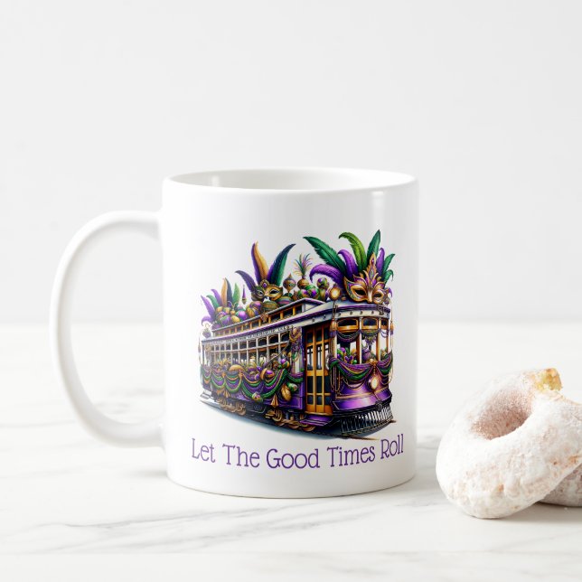 Mardi Gras  Kaffemugg (Med munk)