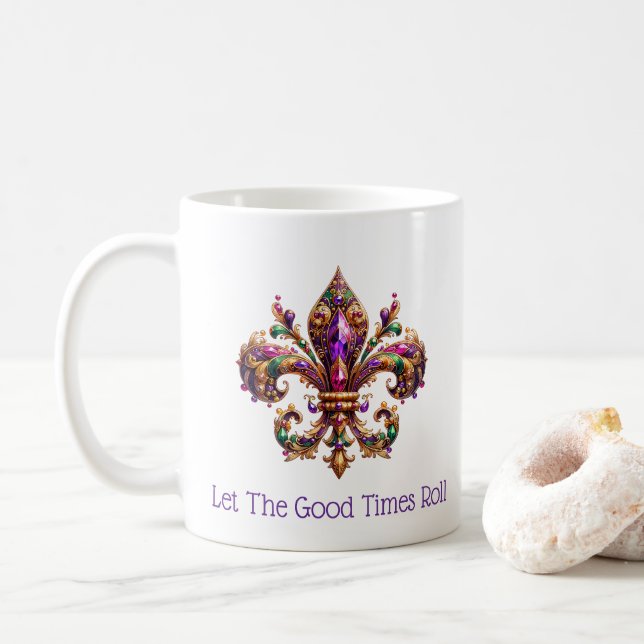 Mardi Gras  Kaffemugg (Med munk)