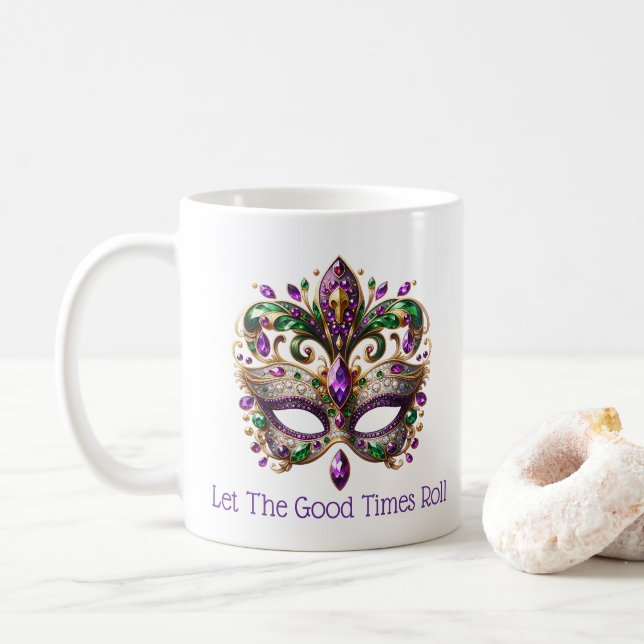 Mardi Gras  Kaffemugg (Med munk)