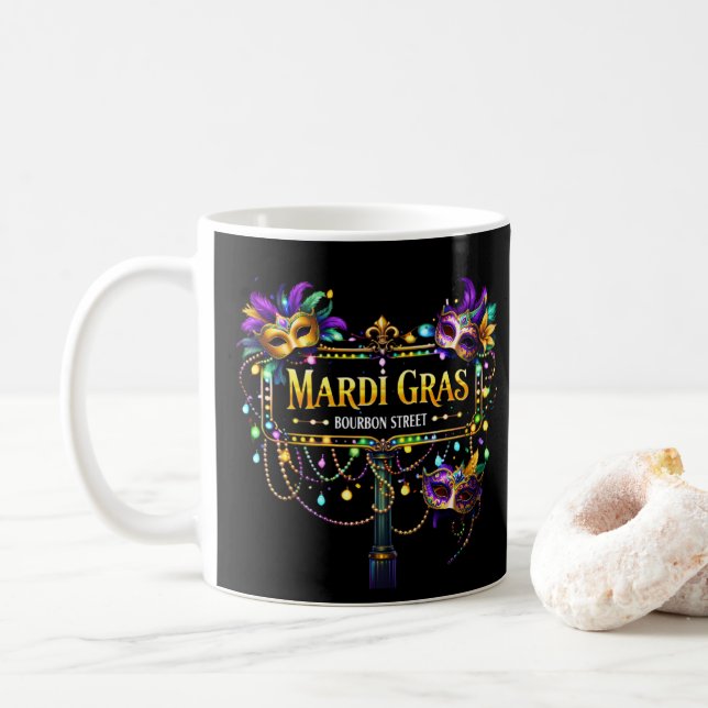 Mardi Gras  Kaffemugg (Med munk)