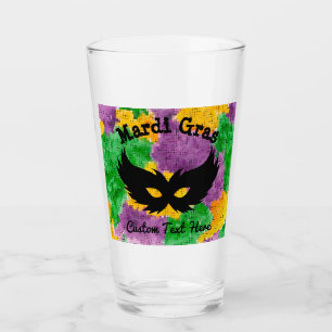 Mardi Gras kamouflage maskerar Glaskopp