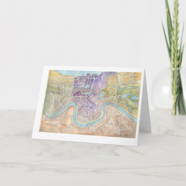 Mardi gras karta av NOLA Kort (Framsida)