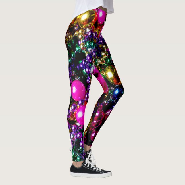 Mardi Gras "kast" DAMASKER Leggings (Höger)