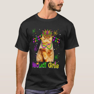 Mardi Gras Katt Söt persisk katt karnevalsmask T Shirt