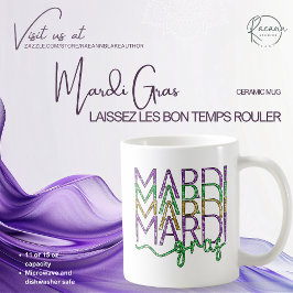 Mardi Gras keramisk kopp