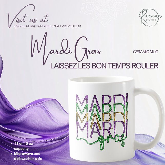 Mardi Gras keramisk kopp (Skapare uppladdad)