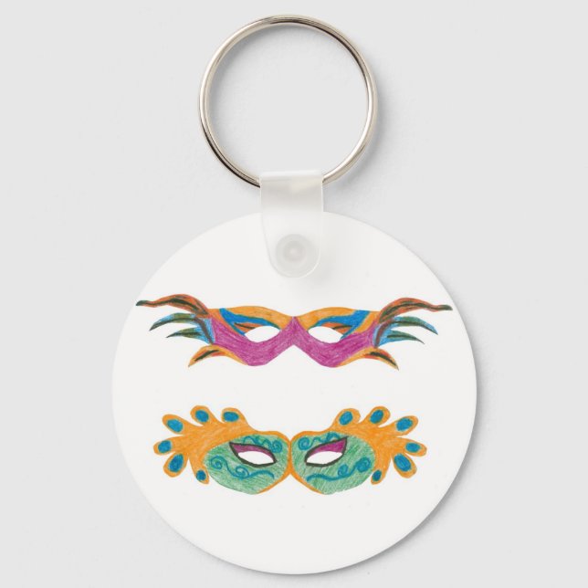 Mardi Gras Keychain Nyckelring (Framsida)